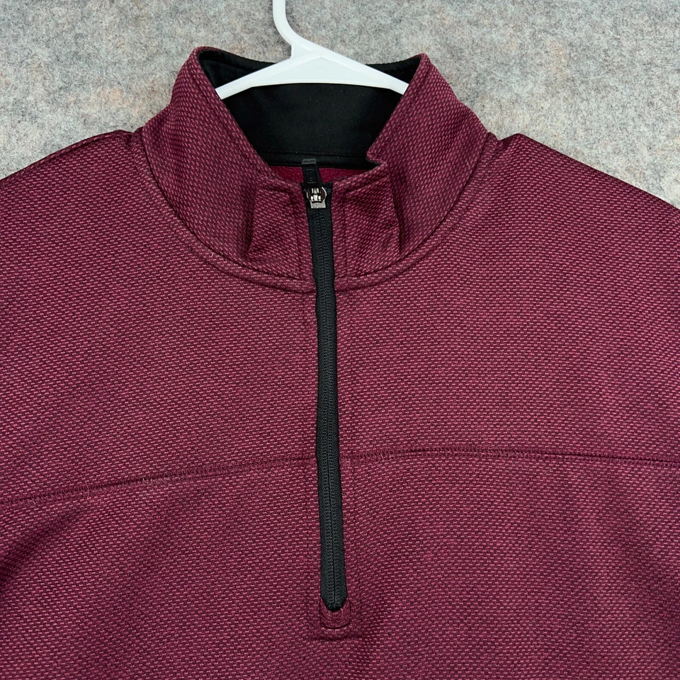 Chaqueta PGA Tour Para Hombres Grande Púrpura Media Cremallera Pullover Golf Ligera Foto 2 de 4