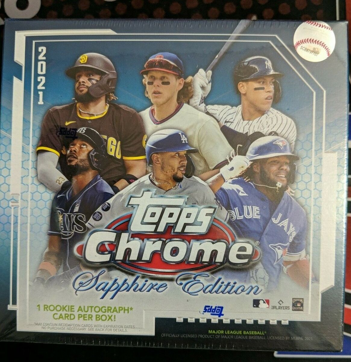 2021 Topps Chrome Sapphire Edition Baseball Hobby Box Sealed 1