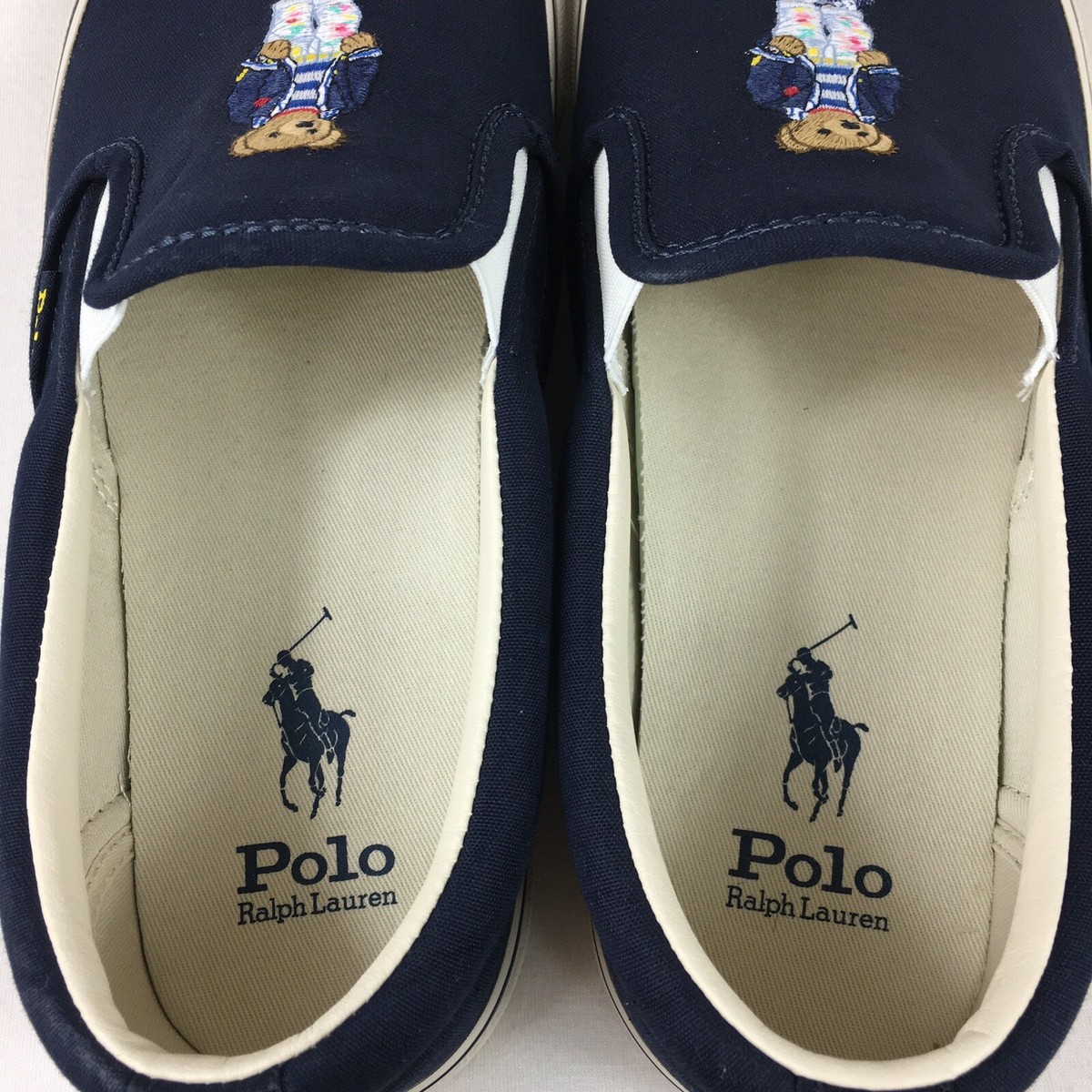 Polo Ralph Lauren Polo Bear Keaton Slip-On Sneaker Navy Men's Size
