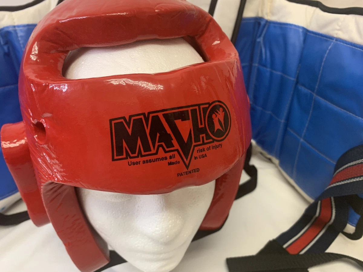 MACHO martial arts chest protector, and headgear Exercise