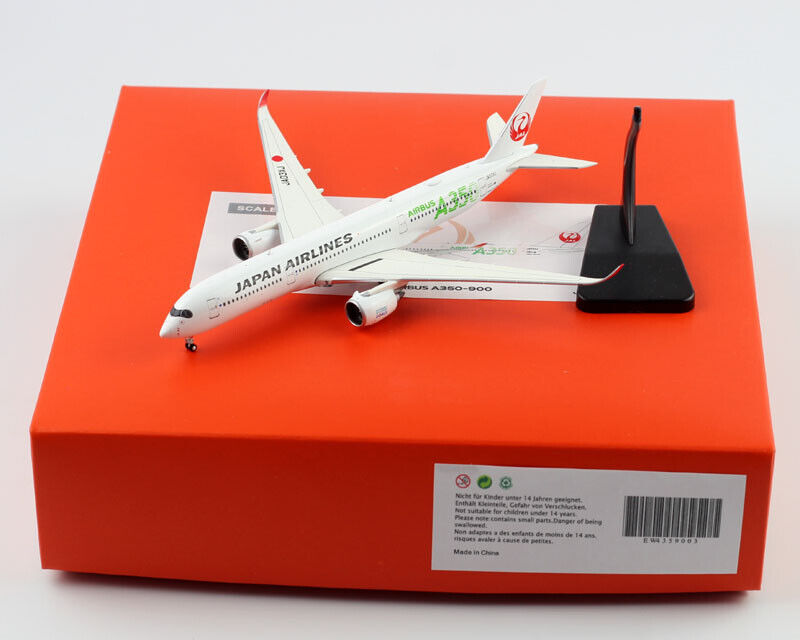 1:400 JC Wings Japan Airlines Airbus A350-900 Diecast Models JA03XJ Aircraft