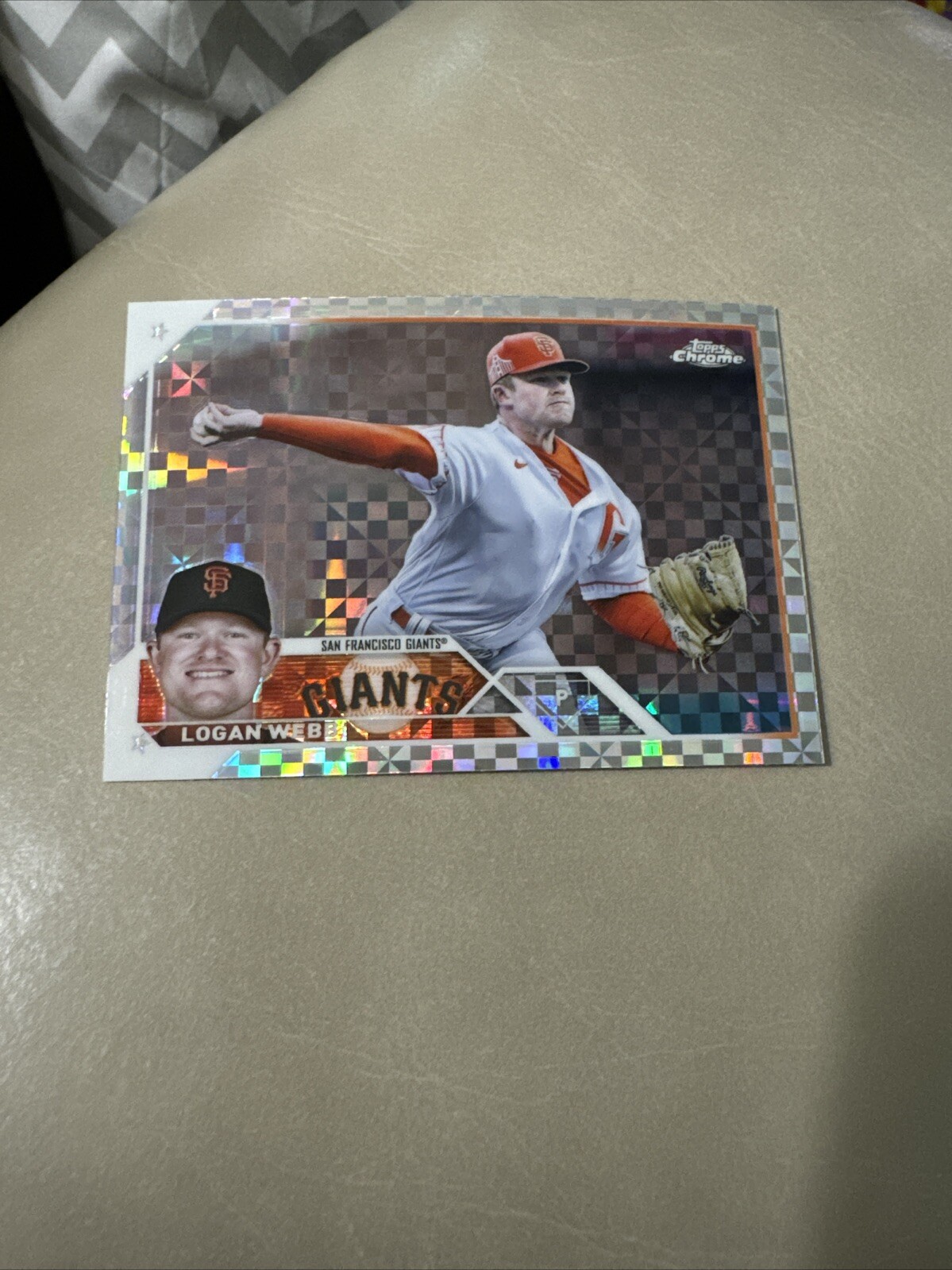 2023 Topps Chrome - X-Fractor #32 Logan Webb San Francisco Giants