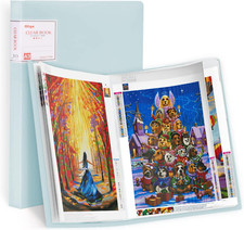 A3 Diamond Painting Storage Book, 60 Views Art Portfolio Presentations Folder...