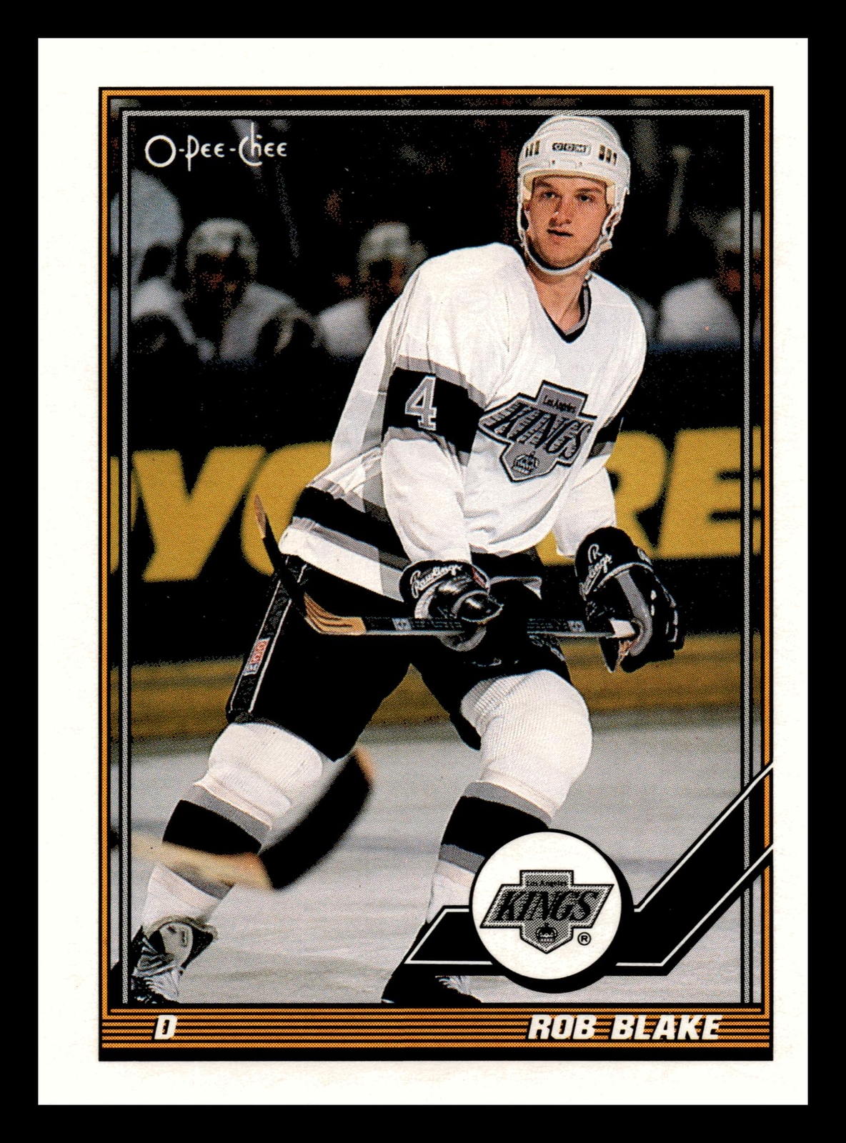 1991-92 O-Pee-Chee Rob Blake #112 Los Angeles Kings NM-MINT