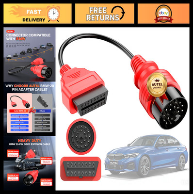 20 Pin to 16 Pin OBD2 Cable for BMW - OBD1 to OBD2 Diagnostic Adapter Connector