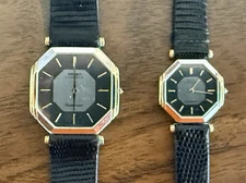 PAIR Men AND Women's 1981 SEIKO LASSALE "Centennial" K.Hattori Co. Watches