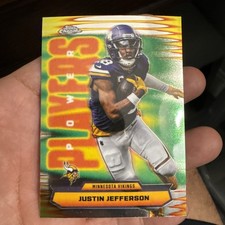 JUSTIN JEFFERSON 2025 TOPPS CHROME #PP-22 POWER PLAYERS REFRACTOR VIKINGS