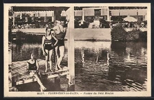 CPA Plombiéres-les-Bains, Piscine du Petit Moulin 1937 