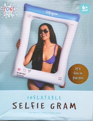 SET AUS ZWEI AUFBLASBAREN SELFIE GRAMM AUFBLASRAHMEN - Brandneu
