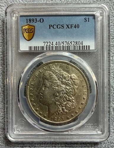 1893-O Morgan Silver Dollar PCGS XF 40