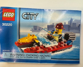 LEGO CITY: Fire Speedboat (30220) Complete Used