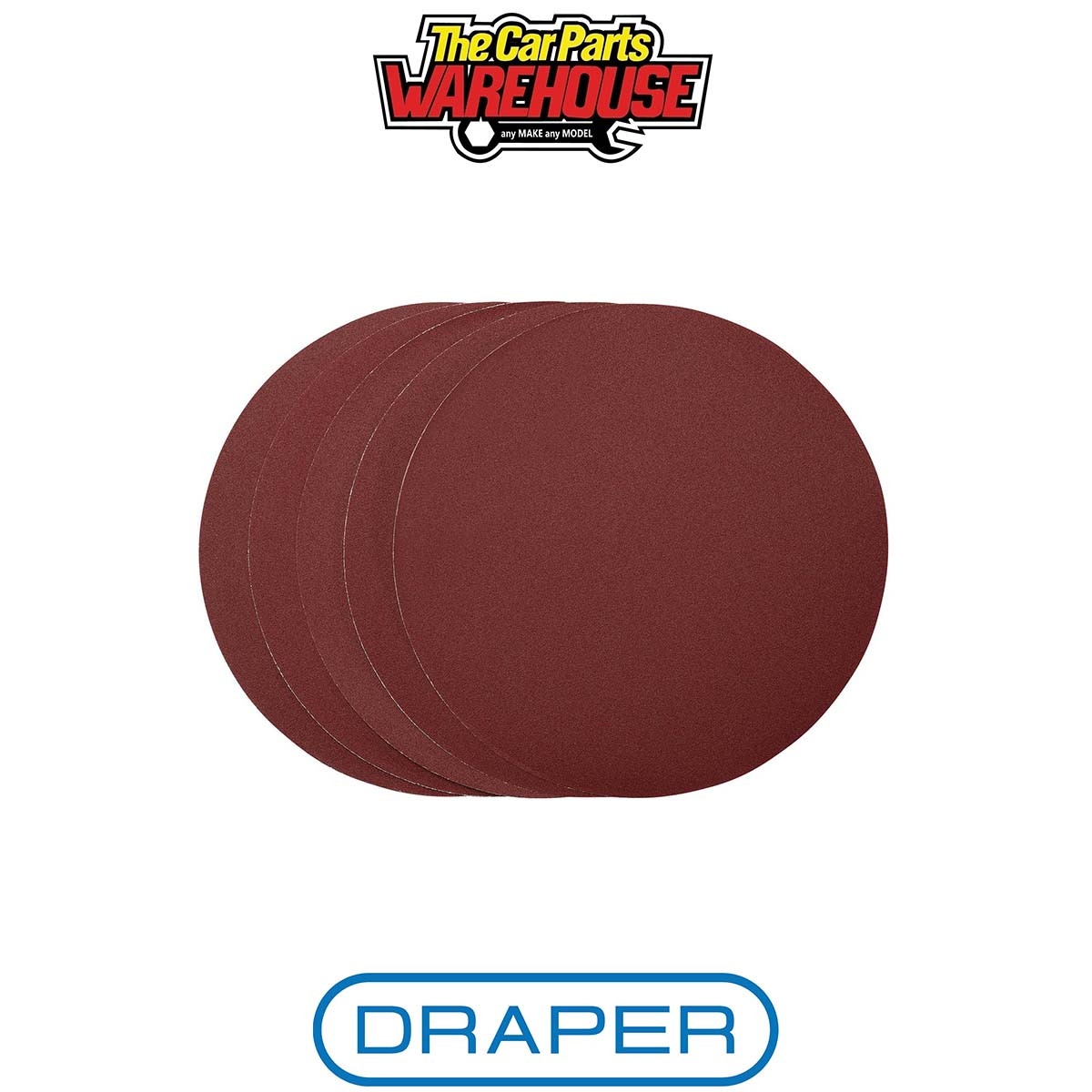 Draper 63782 Sanding Discs 305mm PSA 120 Grit (Pack of 5)