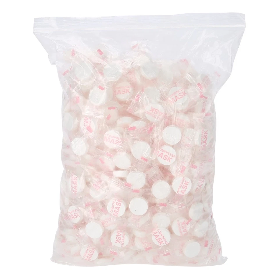 500pcs Bag Disposable Facial Mask NOn Woven Compressed Face Mask DIY Facial Mask - Image 2 of 4