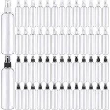 32 Pcs 8 oz Spray Bottles Fine Mist Cleaning Bottles Clear Empty Plastic Trav...