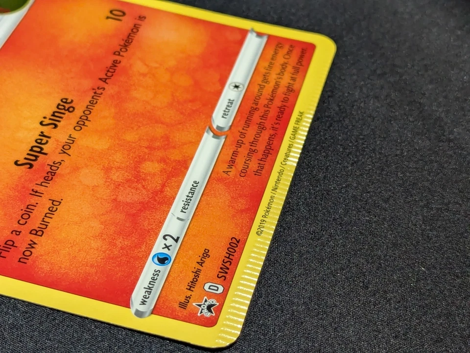 ERROR Scorbunny SWSH002 Promo Jumbo Pokemon Card Crimp Misprint 25th Anniversary - Image 3 of 4