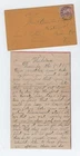 CIVIL WAR LETTER - 28th Wisconsin Vols - Worried About Floods in Helena Arkansas