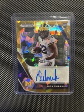 2021 Panini Prizm Draft Picks - Autographs Nick Eubanks Gold Ice (AU, RC)