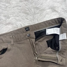 HUGO BOSS Current Pique Jeans Beige Men’s 36 Textured Patterned Tapered Leg New