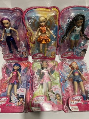 Winx Club The Magic is Back Fairy Doll Set of 6 Complete Set Toy Collectibles