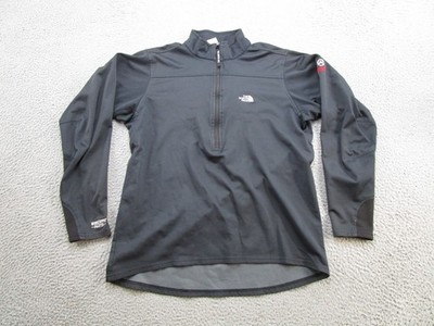 The North Face Summit Series N25 1/4 Zip Jacket Black Mens Size L Full Zip Read