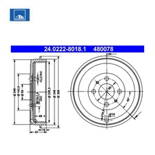 Tambour de frein Alfa Romeo ALFA 6