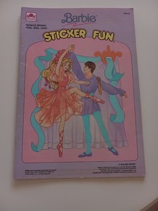 *NEW*-Barbie Sticker Fun A Golden Book 1990