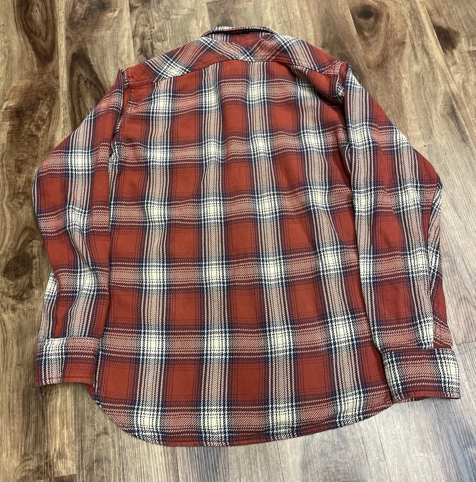 Camisa de franela roja a cuadros Imogene + Willie Ellie para mujer XS algodón hecha en EE. UU. Foto 2 de 4