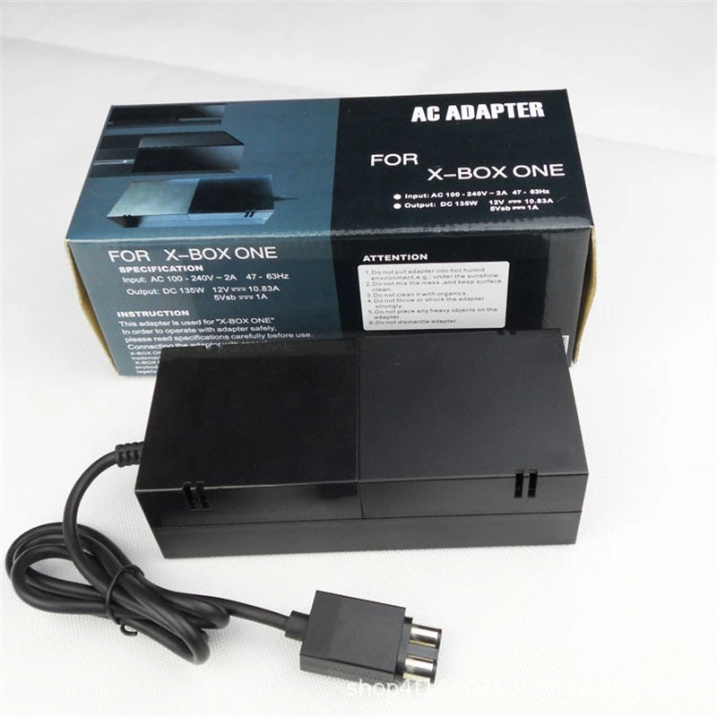 For Xbox One Console Adapter Brick Charger Power Supply Cord Black - Image 4 of 4