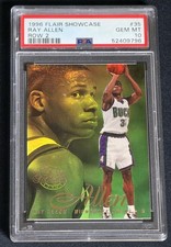 1996 Flair Showcase Ray Allen Row 2 #35 - PSA 10 Rookie Pop 5