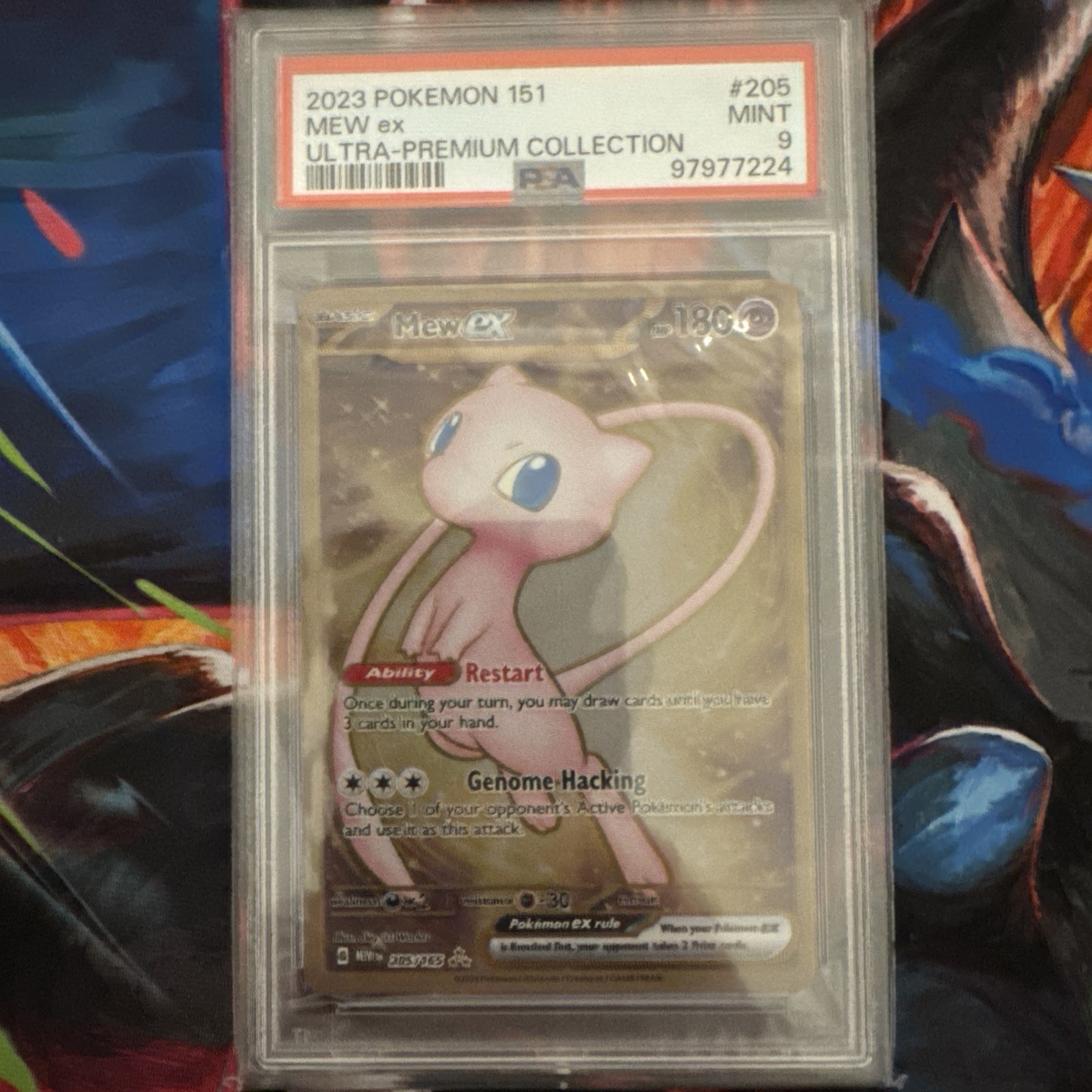 Pokemon PSA 9 Mew ex 151 Ultra Premium Collection Metal Card 205/165