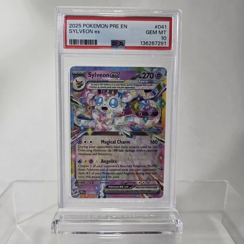 PSA 10 POKEMON PRISMATIC EVOLUTIONS SYLVEON ex #041