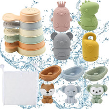 Giocattoli Da Bagno Bambini, Giochi Bagnetto, Giocattoli Animali in Silicone Con