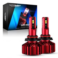 NOVSIGHT Auto 9006 LED Headlight Bulbs Fog Light Halogen Upgrade 75000 LM 2 Pack
