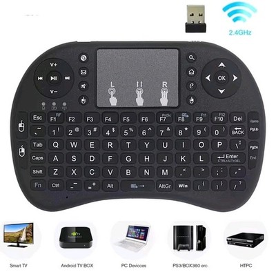 Mini Wireless Tastatur i8 mit Multitouch Touchpad PC Smart TV Keyboard Air Mouse
