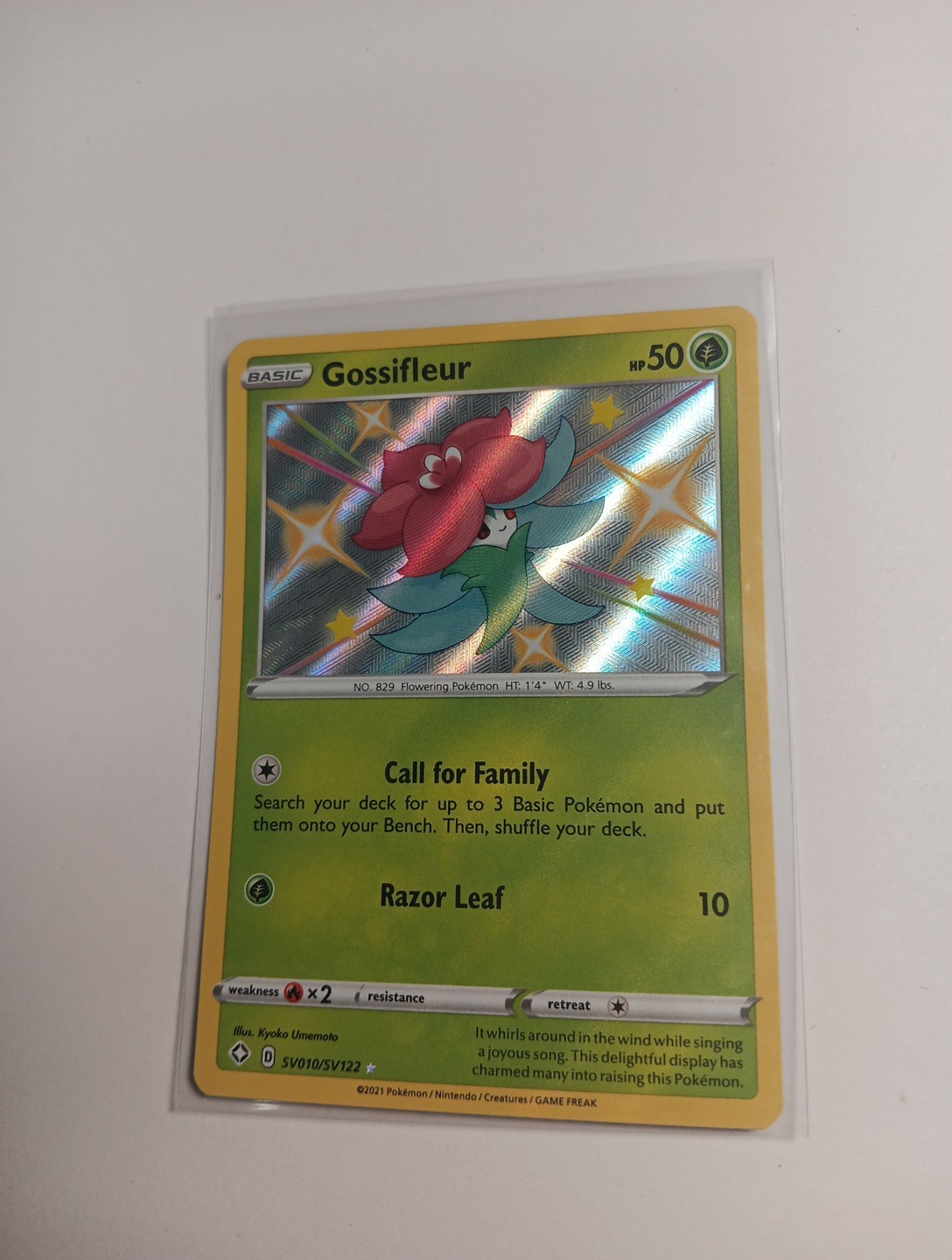 Gossifleur SV010/SV122 Shining Fates Holo Baby Shiny Detailed Vault NM Condition