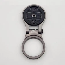 K-Edge Adjustable Bicycle Stem Mount 1/4 Turn Garmin Computer Gunmetal