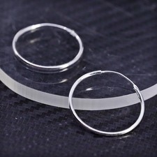 1  , Mexico sterling silver 925 bold huggie hoops circle handmade earrings