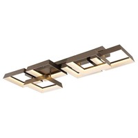 Led Deckenleuchte Deckenlampe Wohnzimmerleuchte Opal Kaffeefarben Matt L 102 Cm