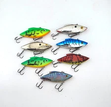 (7) Bill Lewis Rat-L-Trap 1/2 oz Lipless Crankbait Fishing Lures - Red Zone