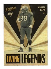 2021 Panini Prestige Football #LL-8 Warren Sapp Living Legends Insert