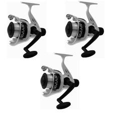 3 mulinelli pesca 1 cuscinetti trota fiume lago barbarina canna regolabile filo