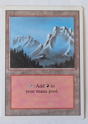 MTG MAGIC - 1994 TERRA BASE MONTAGNA - BASIC MOUNTAIN LAND - REVISED EDITION ENG