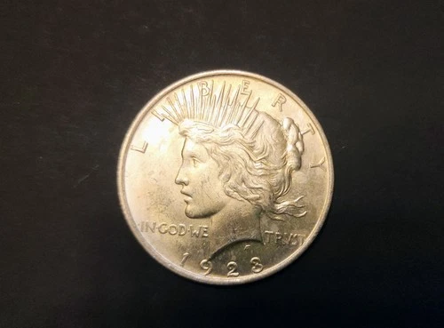 1923 BU UNCIRCULATED SILVER PEACE DOLLAR U.S. MINT FREE SHIP + FREE GIFT