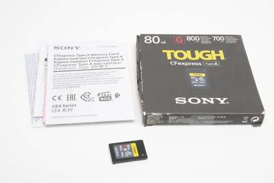 Sony 80GB Tough CF Express type a 800MB/s 700MB/s - New in box