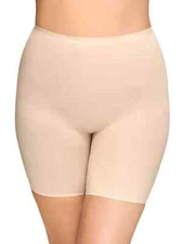 WACOAL Beyond Naked Cotton Blend Thigh Shaper WOMENS 805330 S SMALL SAND NEW