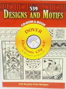 Details About Designs And Motifs Cd Rom And Book Dover Clip Art 539 Royalty Free Designs - 