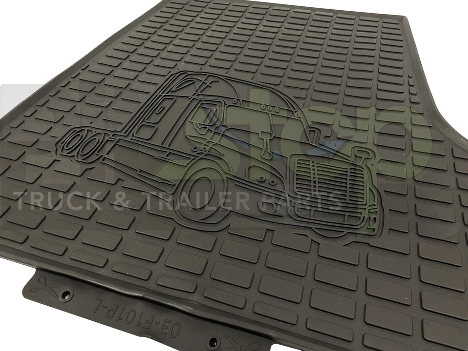 Freightliner Cascadia Old Gen 2008-2017 All Weather Rubber Floor Mats MAT Liners - Image 4 of 4