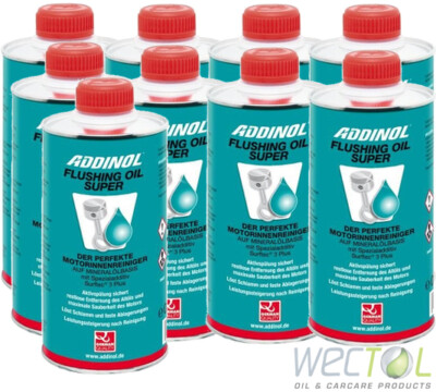 9 x 0,5 Liter ADDINOL Flushing Oil Super Motorinnenreiniger / Motorspülung 4,5L
