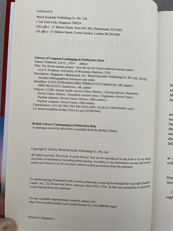 The Soviet Atomic Project-How The Soviet Union Obtained The Atomic Bomb (SIGNED) - Image 4 of 4