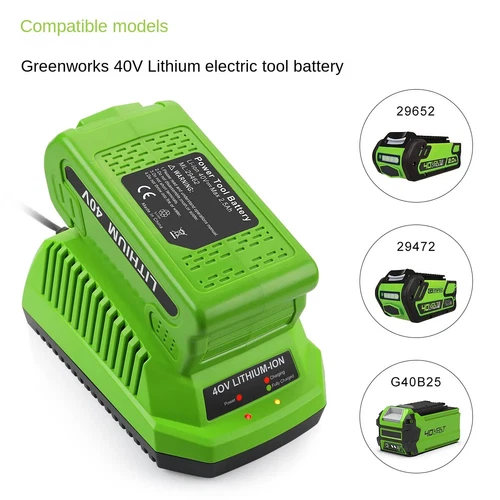 Greenworks Ladegerät 40V 29482 29462 2938302 BAF702 BAF705 Li-ion Akku/Ladegerät - Bild 4 von 8